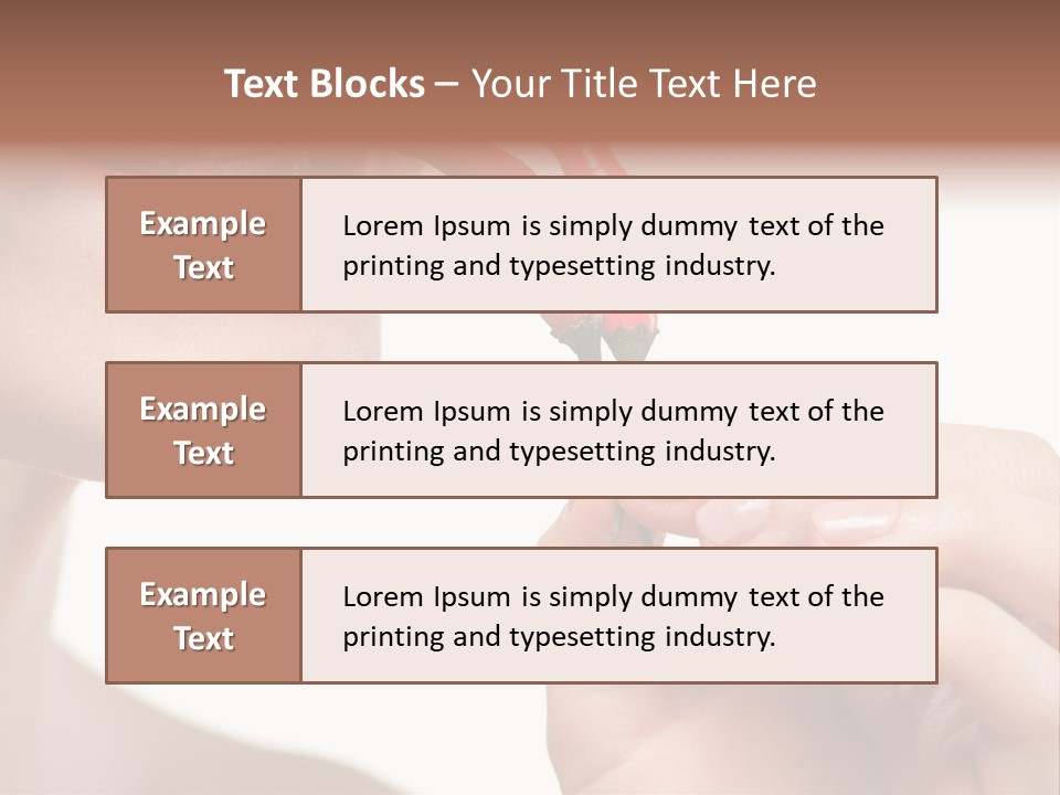 Pepperoni Caucasian Woman PowerPoint Template