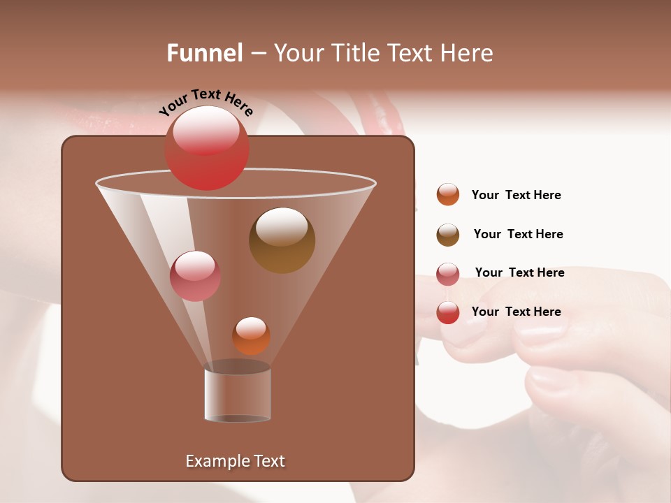 Pepperoni Caucasian Woman PowerPoint Template