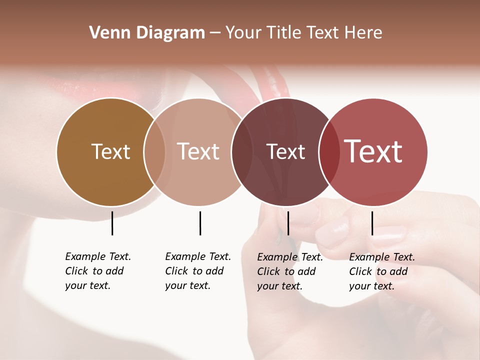 Pepperoni Caucasian Woman PowerPoint Template