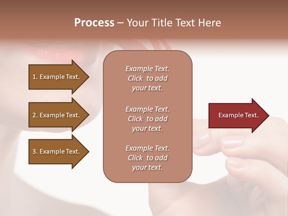Pepperoni Caucasian Woman PowerPoint Template