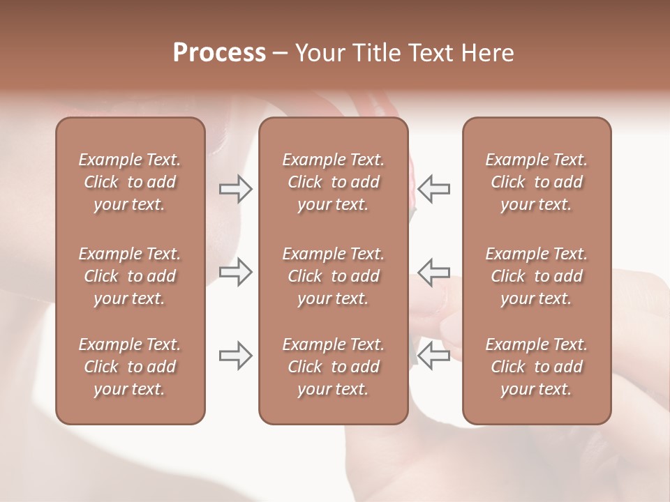 Pepperoni Caucasian Woman PowerPoint Template