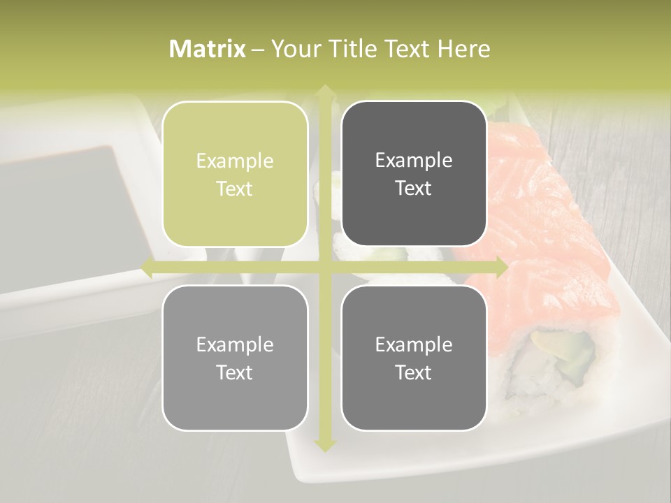 Oriental Wasabi Plate PowerPoint Template