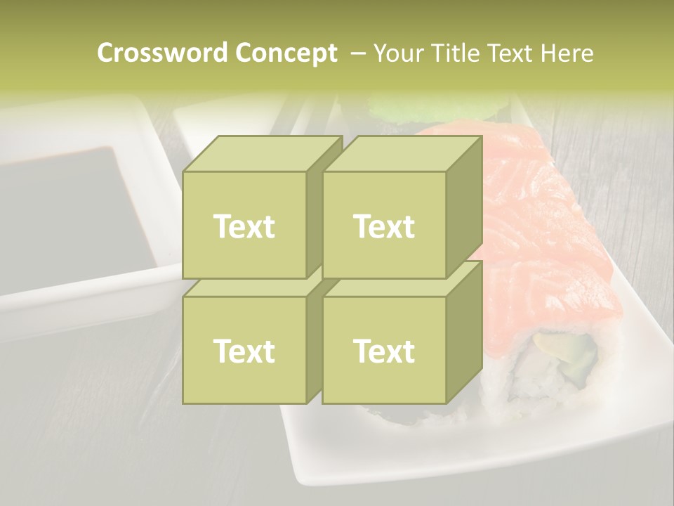 Oriental Wasabi Plate PowerPoint Template