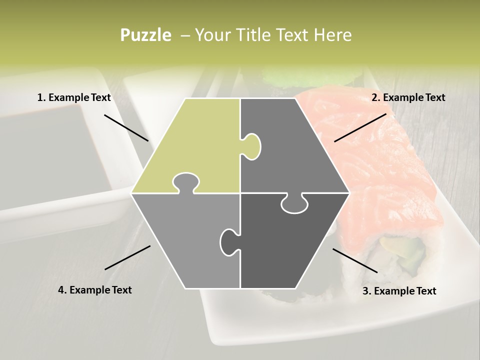 Oriental Wasabi Plate PowerPoint Template