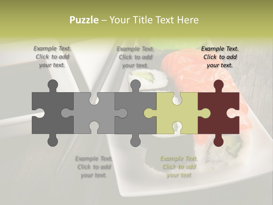 Oriental Wasabi Plate PowerPoint Template