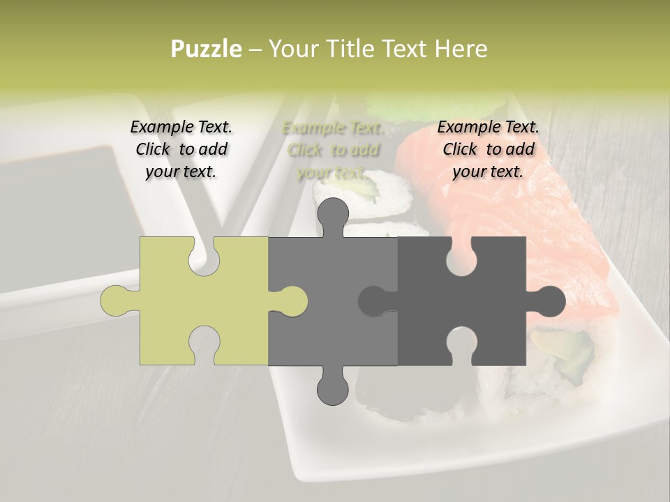 Oriental Wasabi Plate PowerPoint Template