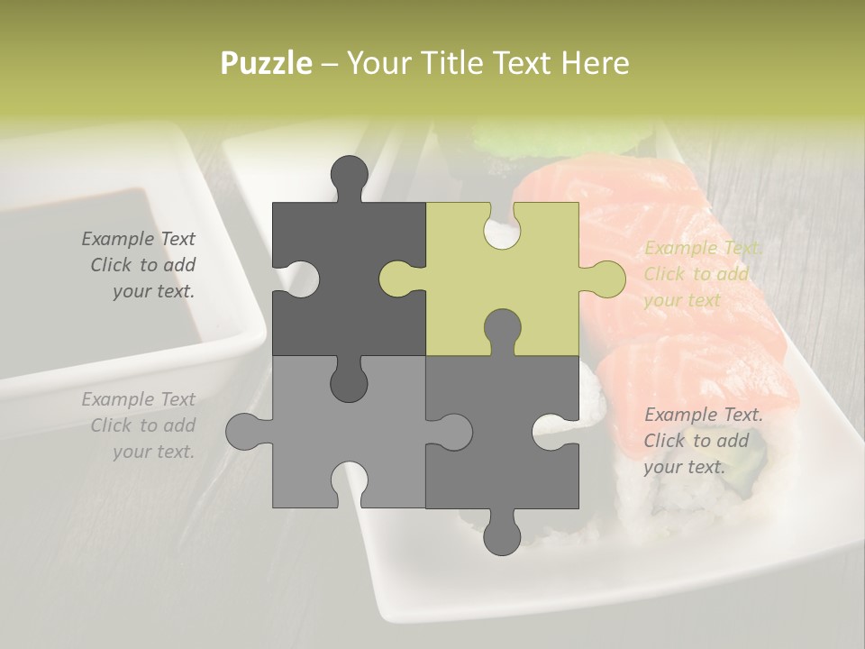Oriental Wasabi Plate PowerPoint Template