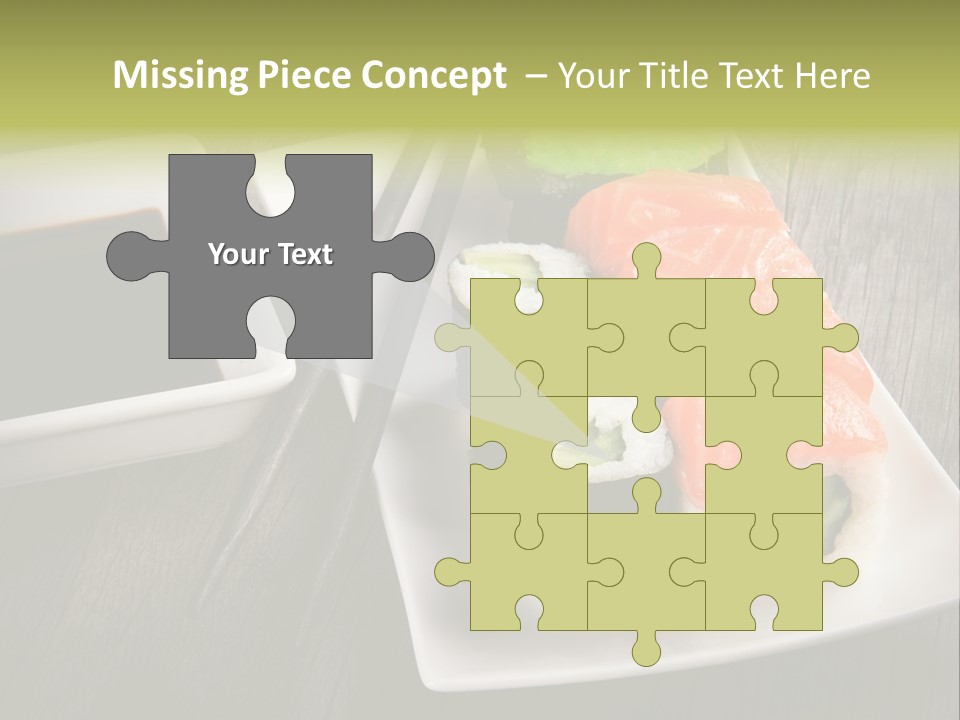 Oriental Wasabi Plate PowerPoint Template