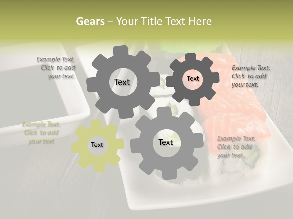 Oriental Wasabi Plate PowerPoint Template