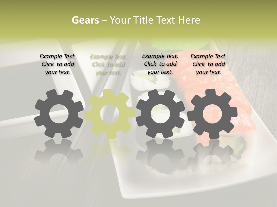 Oriental Wasabi Plate PowerPoint Template