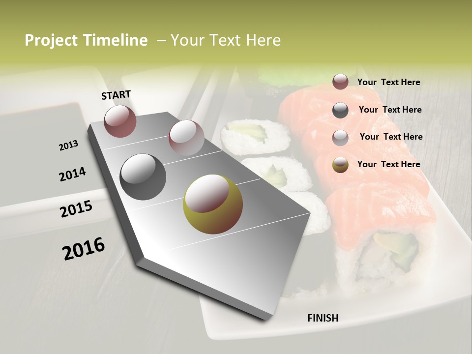 Oriental Wasabi Plate PowerPoint Template