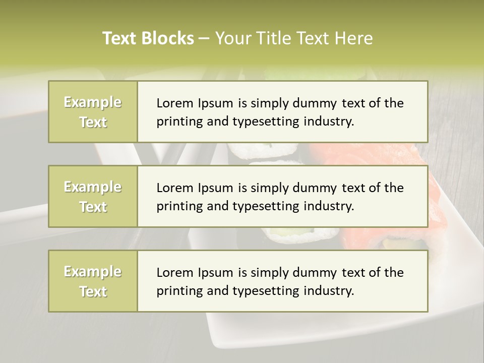 Oriental Wasabi Plate PowerPoint Template