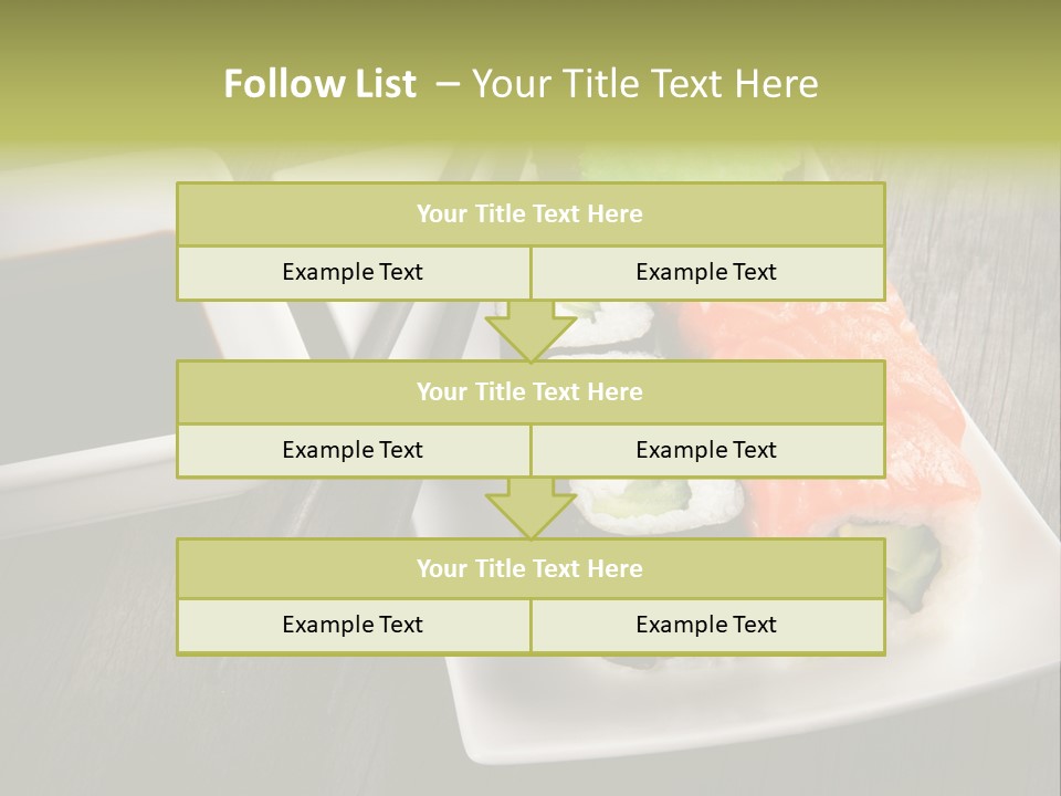 Oriental Wasabi Plate PowerPoint Template