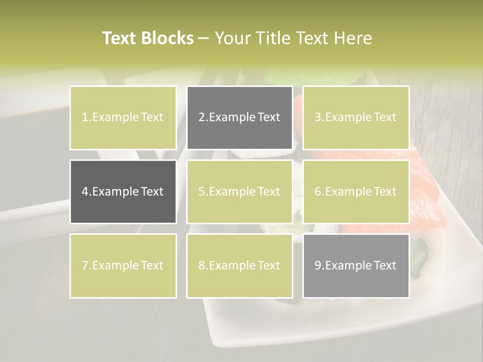 Oriental Wasabi Plate PowerPoint Template