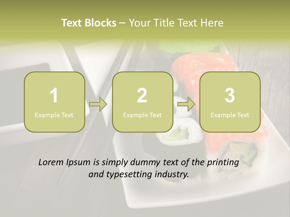 Oriental Wasabi Plate PowerPoint Template