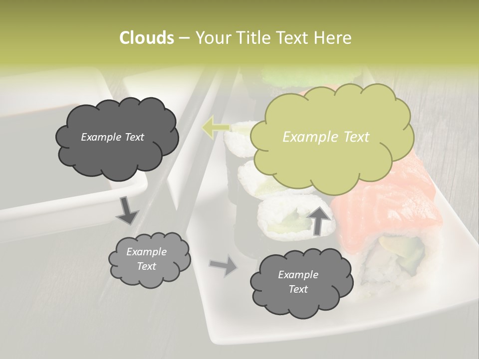 Oriental Wasabi Plate PowerPoint Template