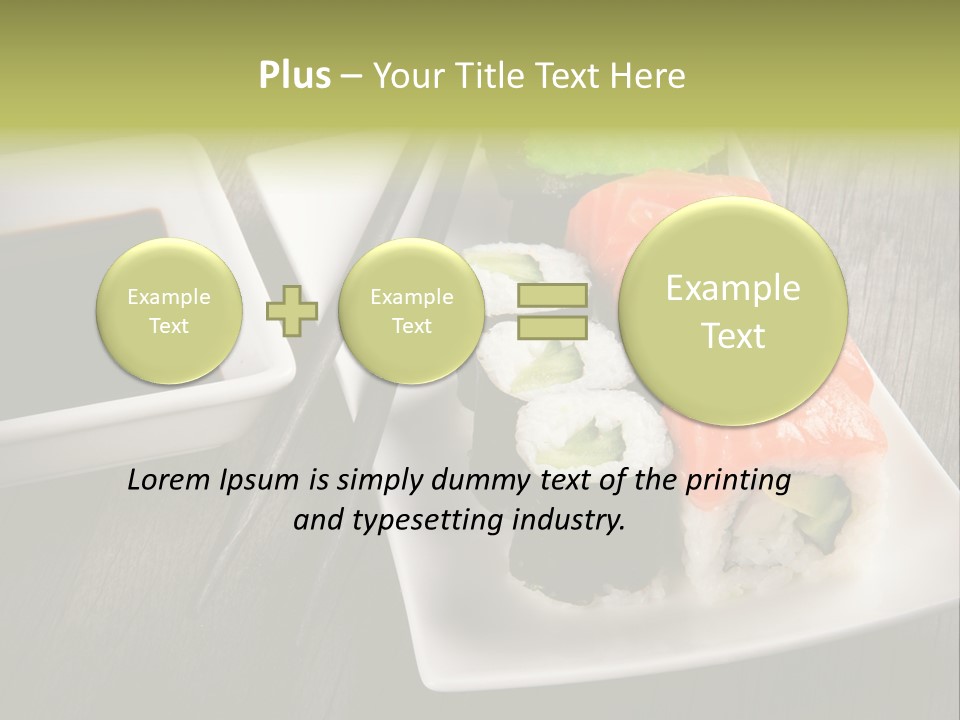 Oriental Wasabi Plate PowerPoint Template