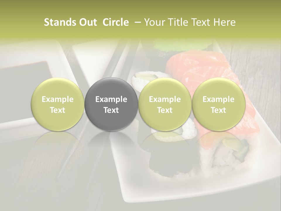 Oriental Wasabi Plate PowerPoint Template