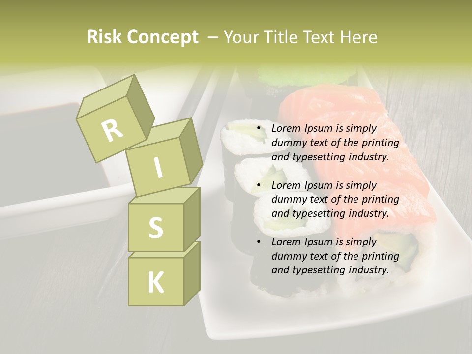 Oriental Wasabi Plate PowerPoint Template