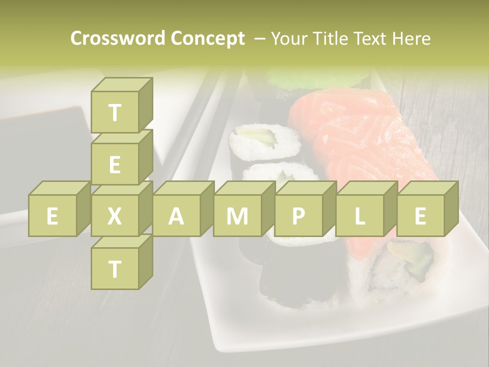 Oriental Wasabi Plate PowerPoint Template