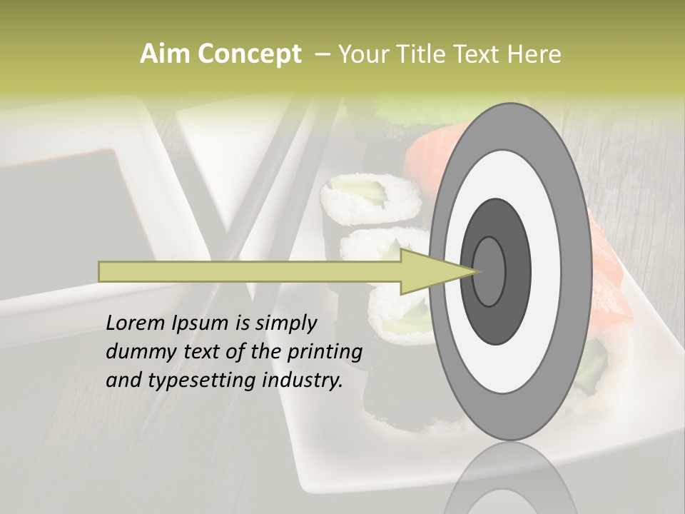 Oriental Wasabi Plate PowerPoint Template