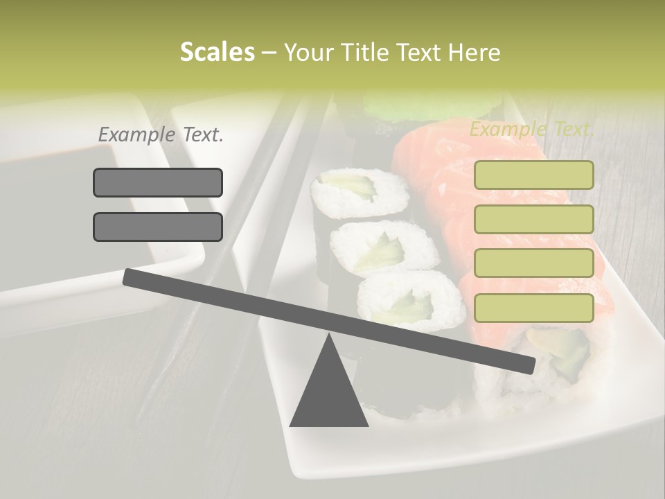 Oriental Wasabi Plate PowerPoint Template