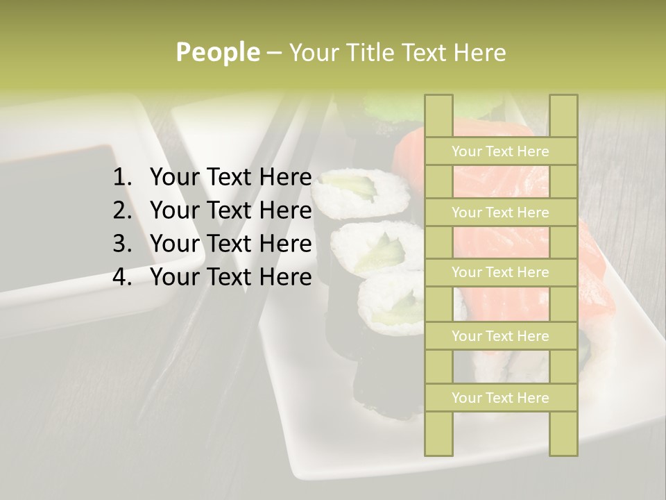 Oriental Wasabi Plate PowerPoint Template