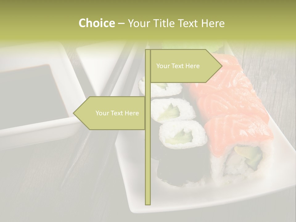 Oriental Wasabi Plate PowerPoint Template