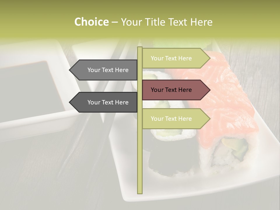 Oriental Wasabi Plate PowerPoint Template