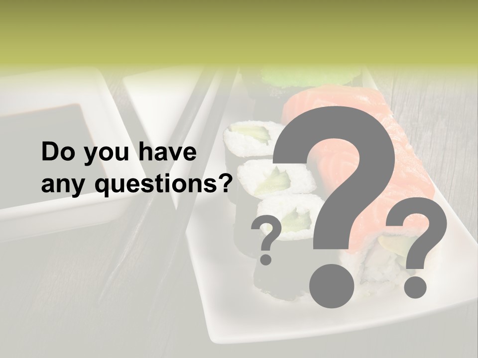 Oriental Wasabi Plate PowerPoint Template