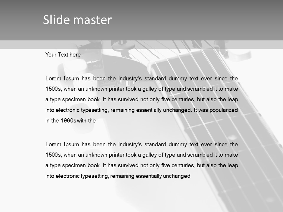 Black Fashion Equipment PowerPoint Template