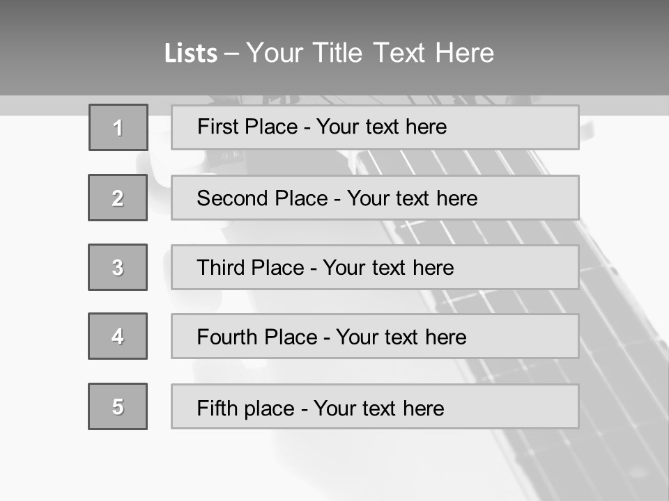 Black Fashion Equipment PowerPoint Template