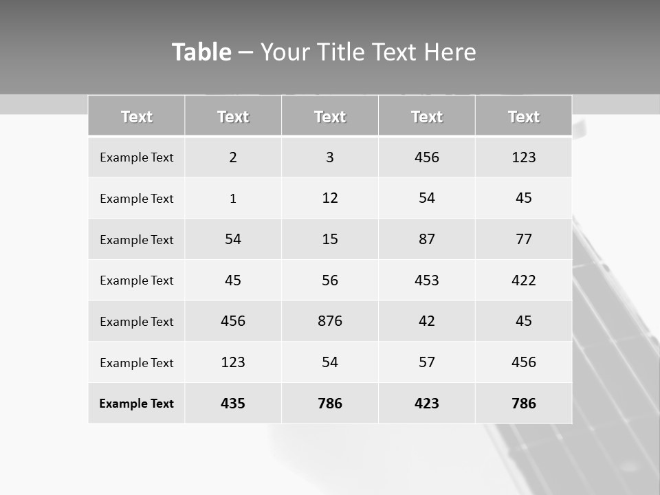 Black Fashion Equipment PowerPoint Template