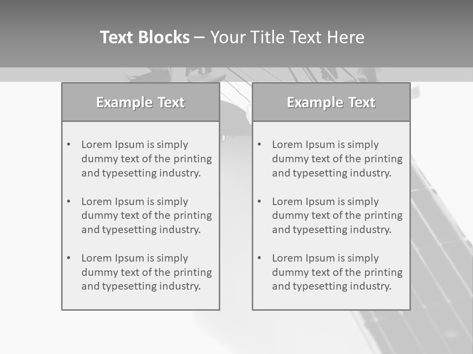 Black Fashion Equipment PowerPoint Template