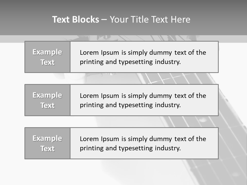 Black Fashion Equipment PowerPoint Template