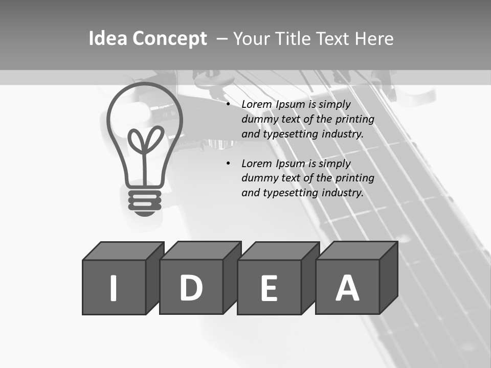 Black Fashion Equipment PowerPoint Template