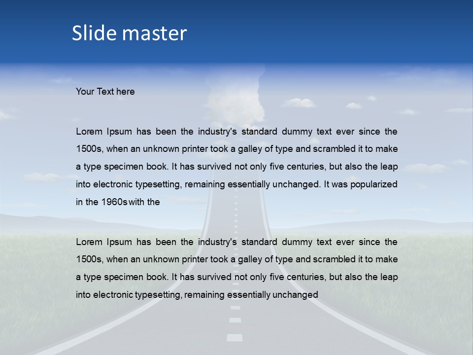 Forward Usiness Success Thrust PowerPoint Template