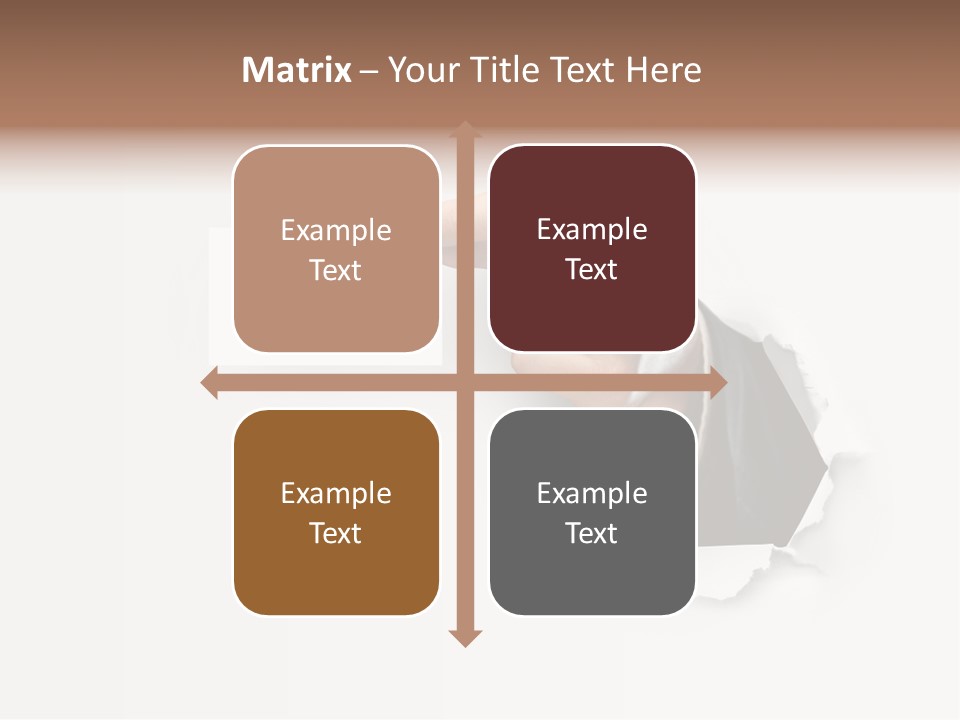 Message Finger Hand PowerPoint Template