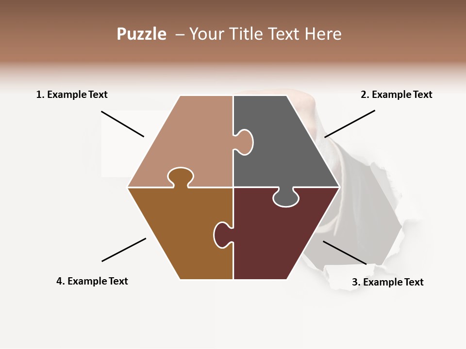 Message Finger Hand PowerPoint Template