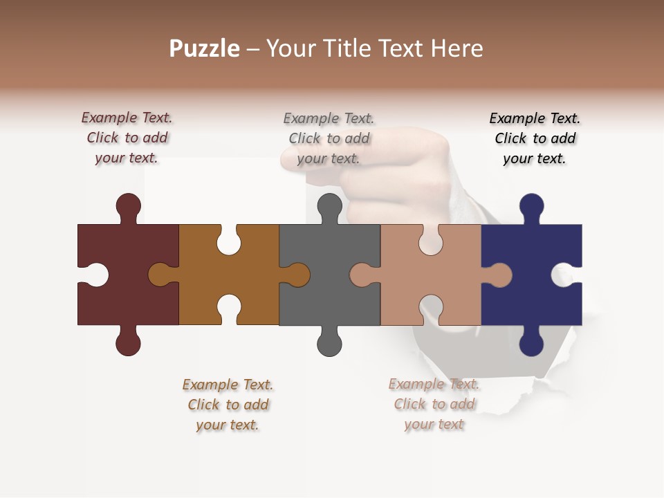 Message Finger Hand PowerPoint Template