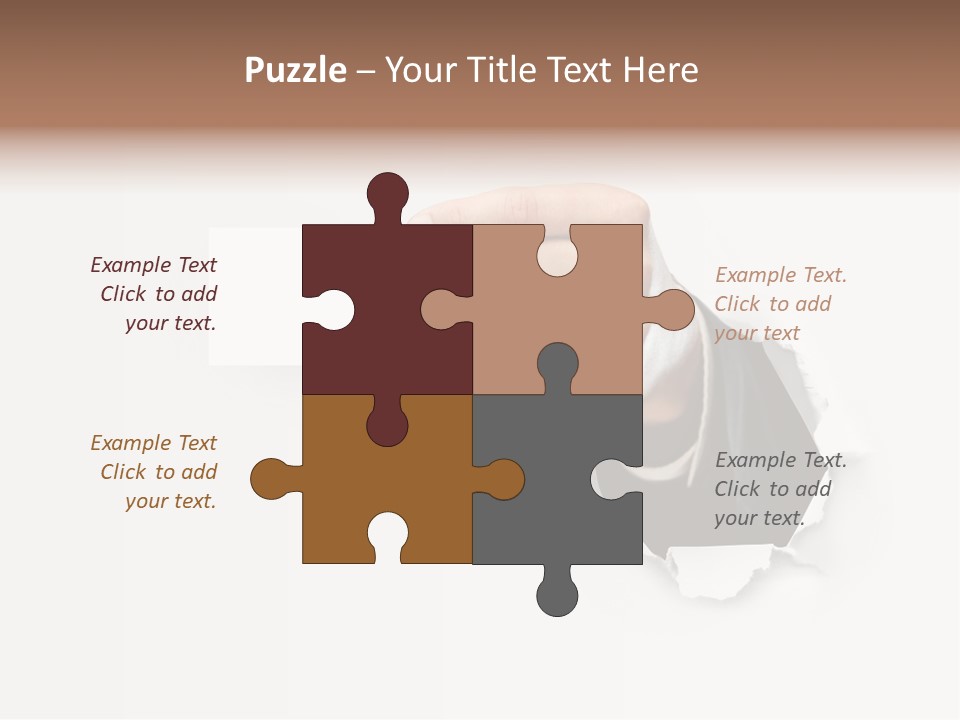 Message Finger Hand PowerPoint Template