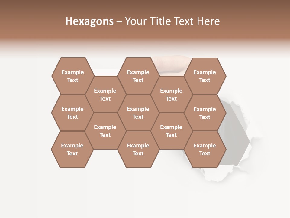 Message Finger Hand PowerPoint Template