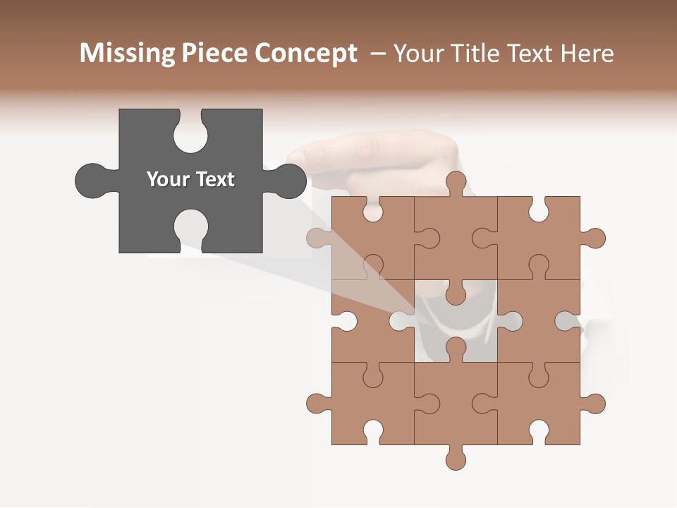 Message Finger Hand PowerPoint Template