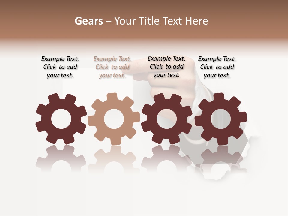 Message Finger Hand PowerPoint Template