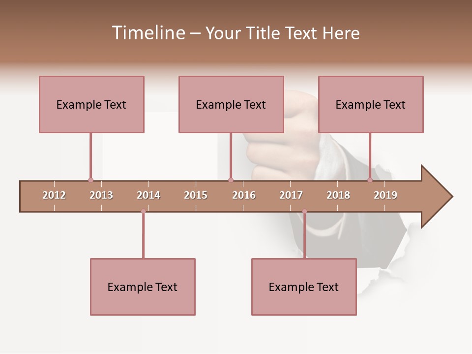 Message Finger Hand PowerPoint Template