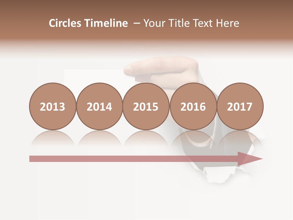 Message Finger Hand PowerPoint Template