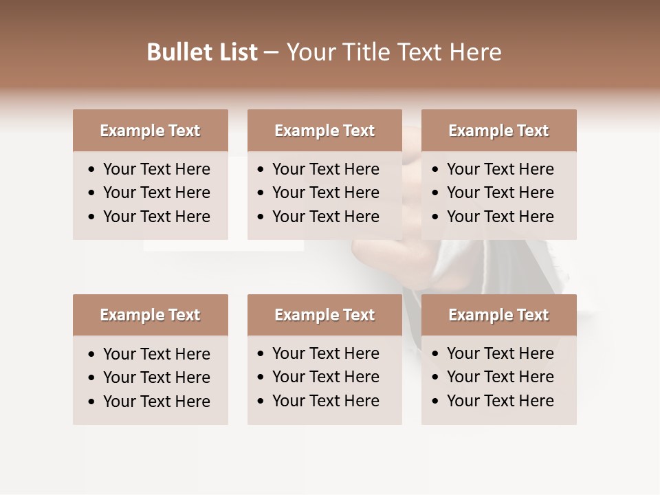 Message Finger Hand PowerPoint Template
