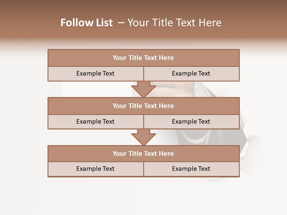 Message Finger Hand PowerPoint Template