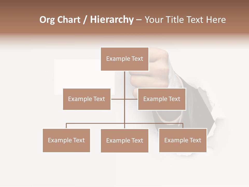 Message Finger Hand PowerPoint Template