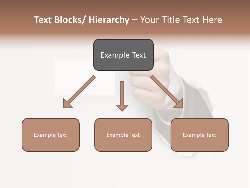 Message Finger Hand PowerPoint Template